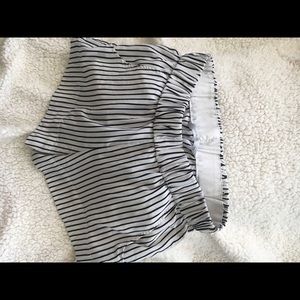 Zara striped shorts